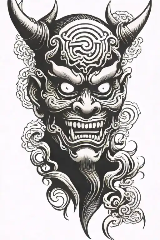 Japanese Demon Mask