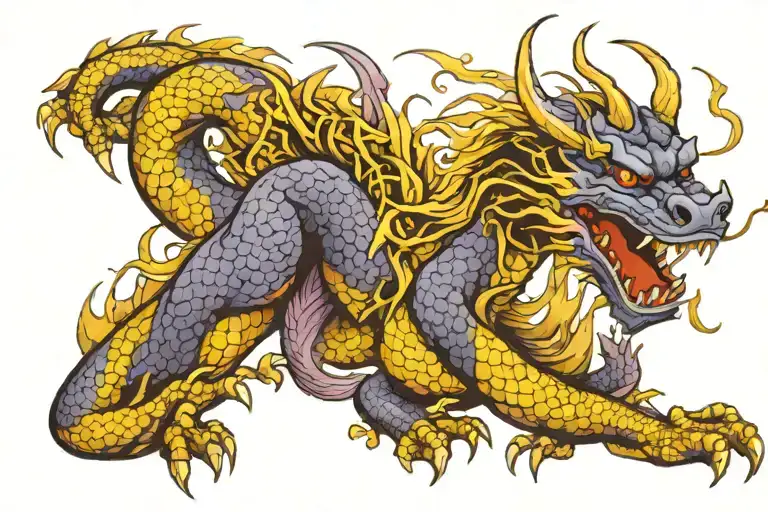 Purple Dragon Wrapped