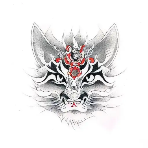 Red And Black Animal