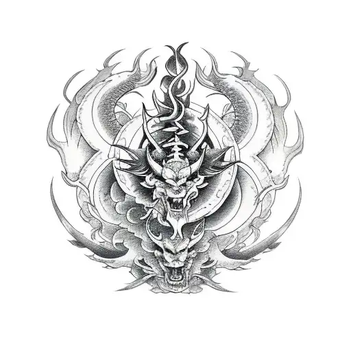 Sigil Of Baphomet Aries Dragon