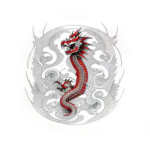 Red Delicate Dragon