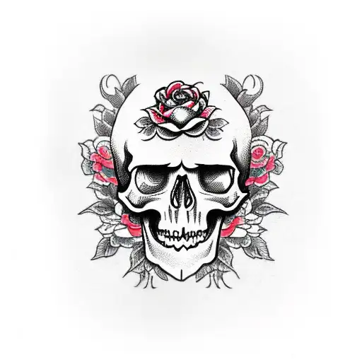 Skull And Roses Rich Style