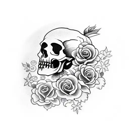 Skull And Roses