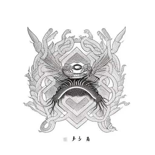 Crow Eating Centipede