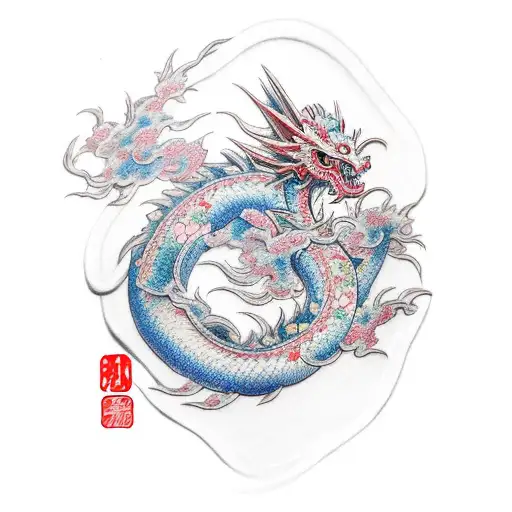 Cherry Blossom Dragon