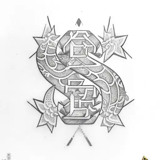 Letter R And S And A Star