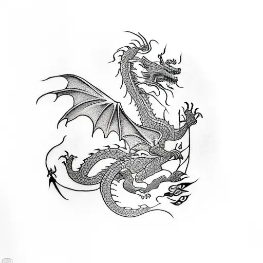 Dragon Made Of Roses