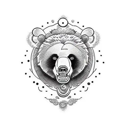 Bear With Two Shootguns