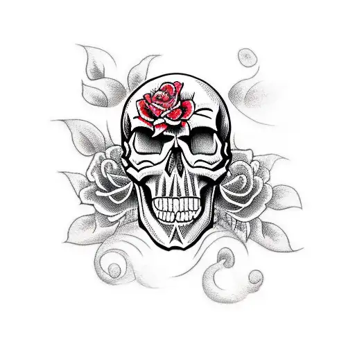 Skull And Roses