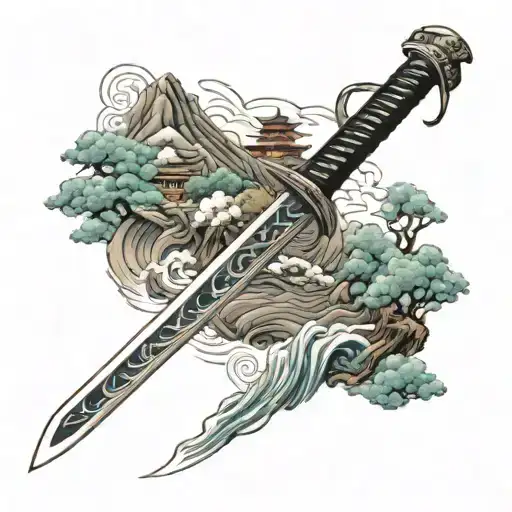 Samurai Sword Landscape