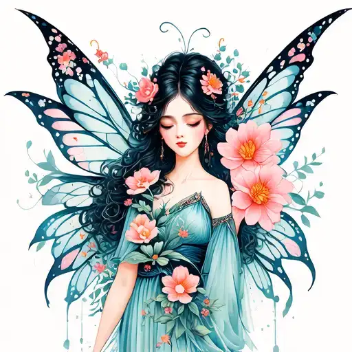Fairy With Enchanted Flowers