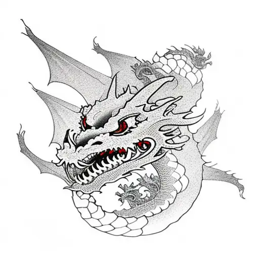 Dragon Made Of Roses