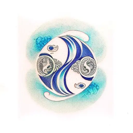Balance Yin Yang Aquarius Pisces