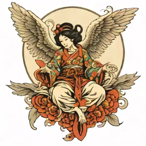 Angel With Big Wings