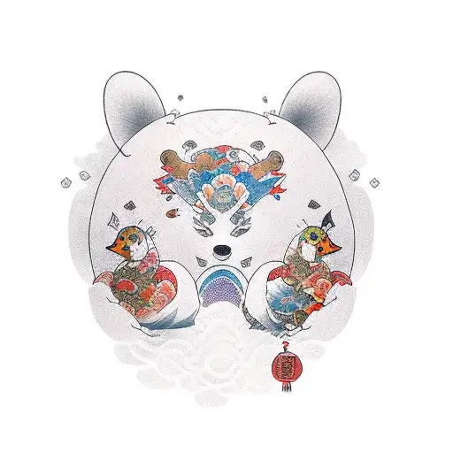 A Fusion Of Linux Duck And Female Bear