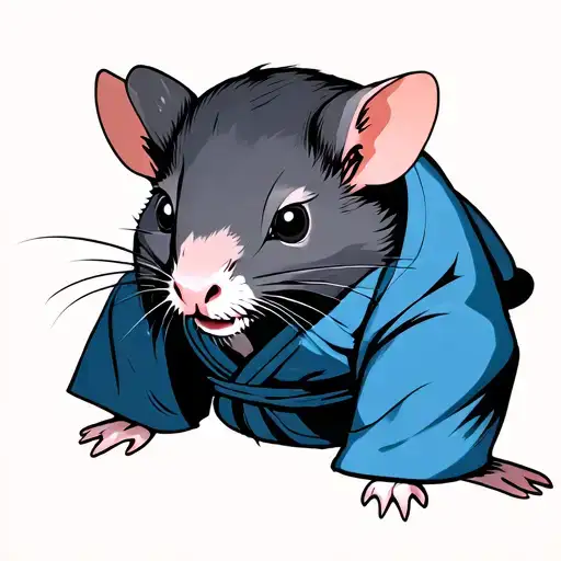 Rat In Akatsuki Robes From Naruto