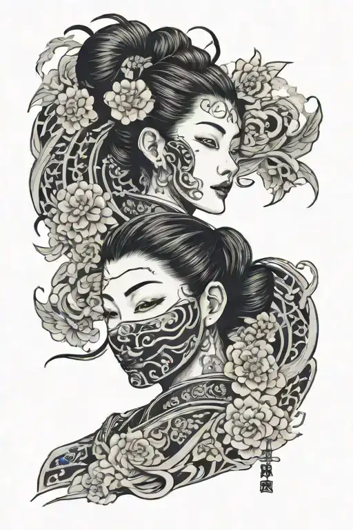 The Girl With Broken Hanya Mask