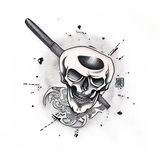 Heavy Metal-inspired Chef Skull