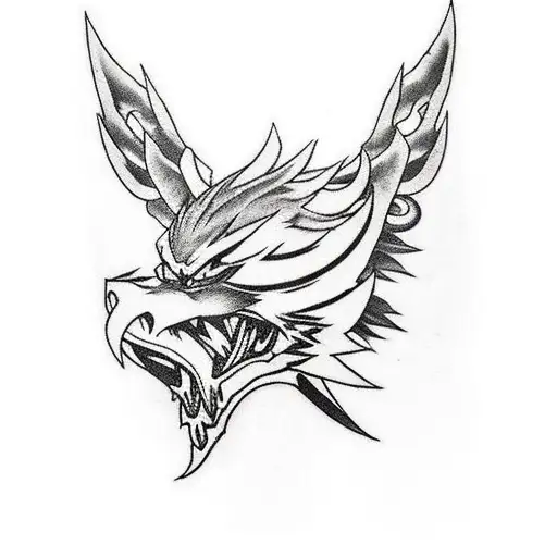 Buster Sword With One Black Wing Final Fantasy 7