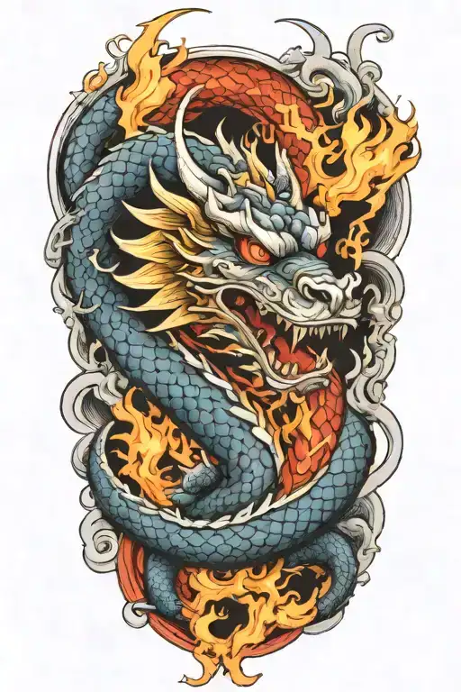 Scottish Dragon Breathing Fire