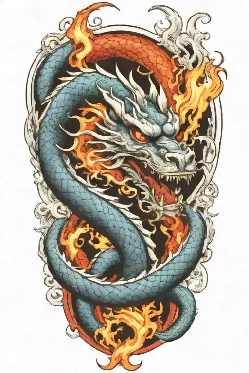 Scottish Dragon Breathing Fire