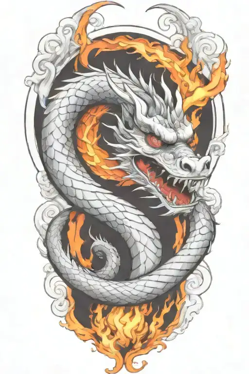 Scottish Dragon Breathing Fire