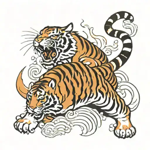 Tiger Fighting