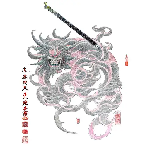 Itachi Perfect Susano'o With Tanjiro Pink Flame Sword