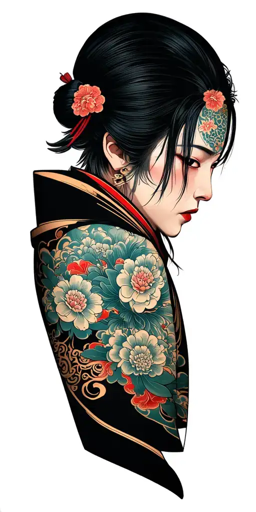 Yakuza Sleeve In Japanese Style