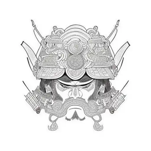 Samurai Shoulder Armor For A Shoulder