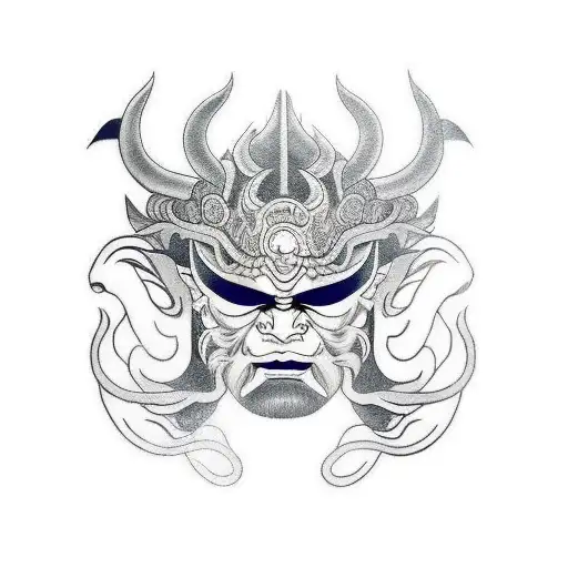 Oni Mask With Nordic God