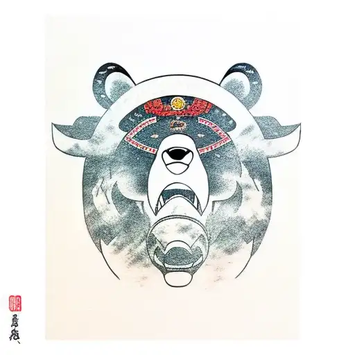 Bear In Ox Samurai Costume