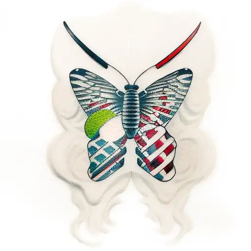 Butterfly Fight Baseball Bat