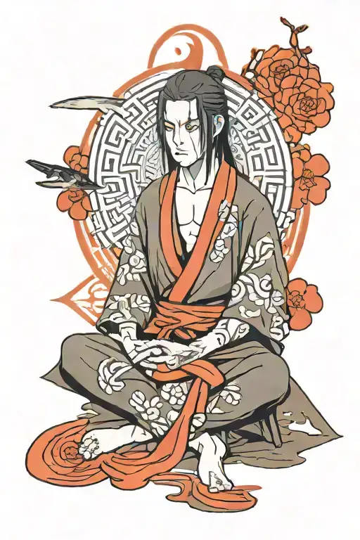 Itachi Uchiha Sitting Cross Legged