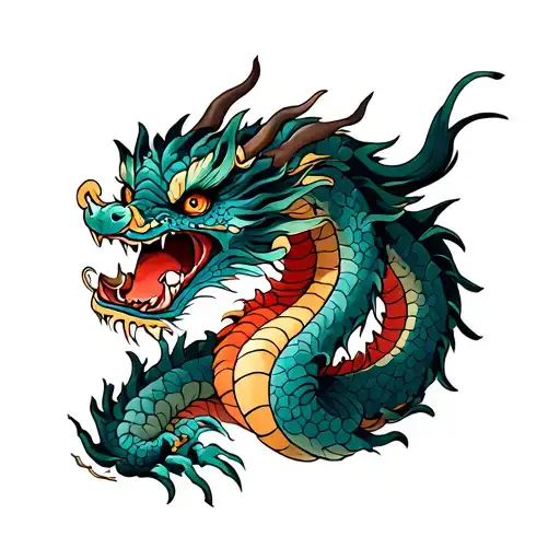 Father And Son Dragon Wrapped