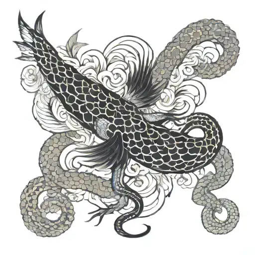 Bird And Snake Wrapped