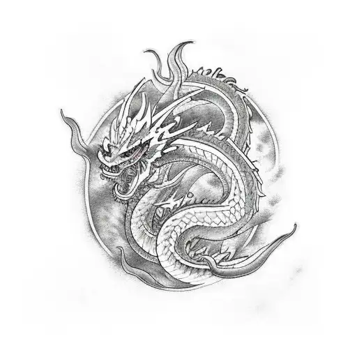 Neo Traditional Dragon Sleeve