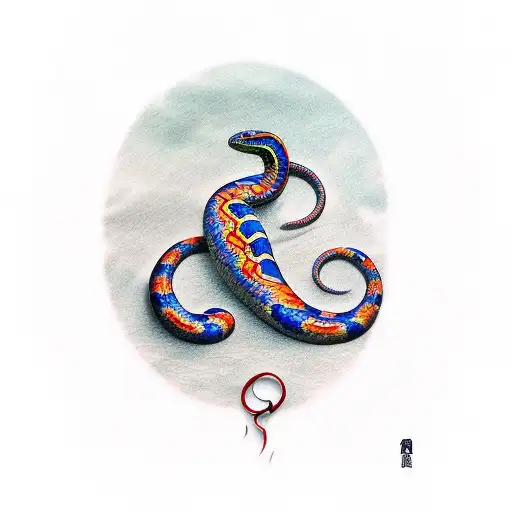 Ring Neck Snake Initials Dp