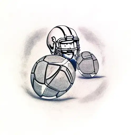 God Playing Football