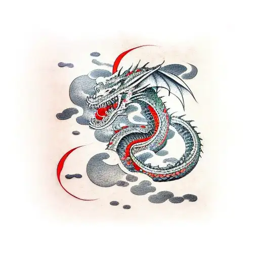 Dragon Japanese Oni Sleeve