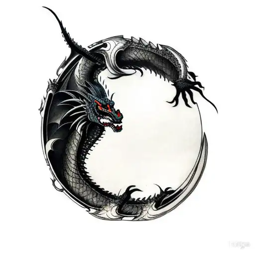 A Dragon In A Circle