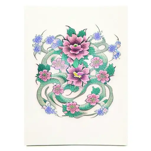 Long Vine With Flower