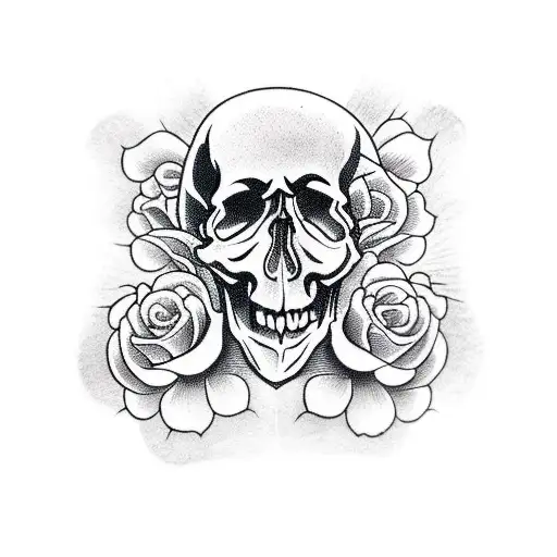 Skull And Roses