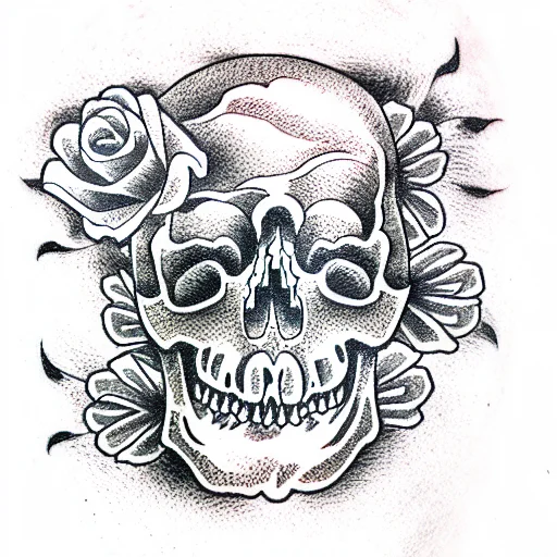 Skull And Roses