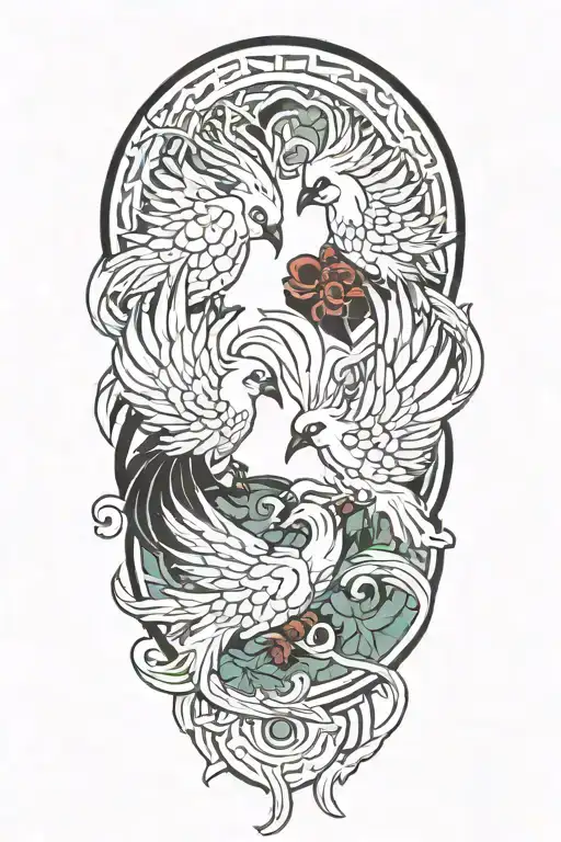 Two Baby Pheonix A Pisces And Scorpio Zodiac Sign