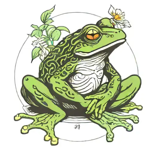 Frog Meditating