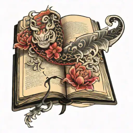 Open Book With Pages Turning