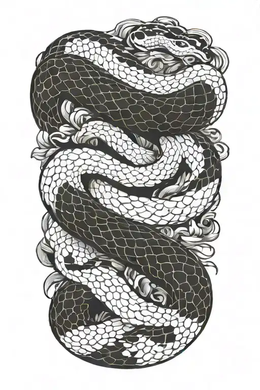 Snake Wrapped