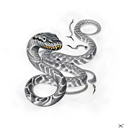 Cobra Snake But In The Style Of Iron Maiden