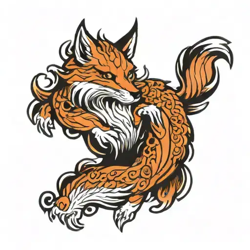 Nine Tailed Fox Looking